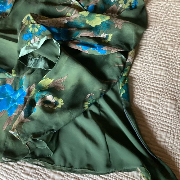 100% silk Edward Petite Mandarin collar shirt - Picture 5 of 6